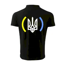 Ukrajina trojzubec s farbami Ukrajina trojzubec s farbami