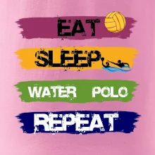 Eat sleep watter polo farebné