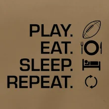 Play Eat Sleep Repeat americký fotbal