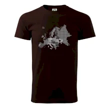 Mapa Európy - srdce v Ukrajine