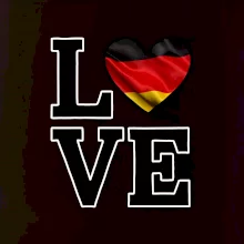 Love Nemecká vlajka