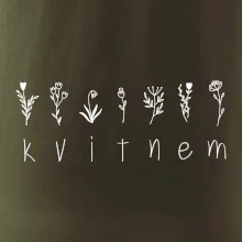 Kvitnem - Nápis s kvetinami