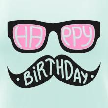 Mustache narozeniny - okuliare