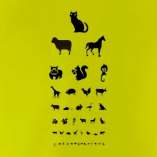 Očný test zvieratká