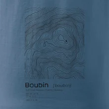 Boubín - vrstevnice v obdĺžniku