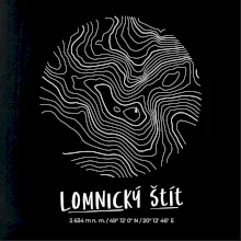 Lomnický štít - vrstevnice v kruhu