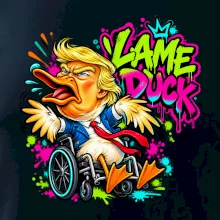 Trump lame duck graffiti