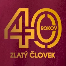40 rokov zlatý človek