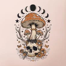 Goblincore magical mushroom