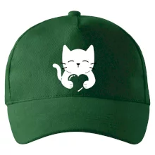 Mačka drží srdce Mačka drží srdce