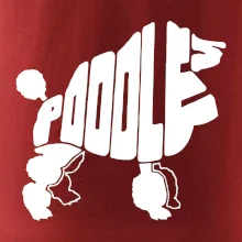 Pudel - nápis v tele
