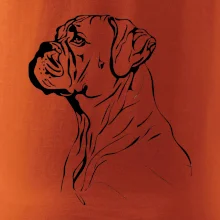 Boxer čierna kresba