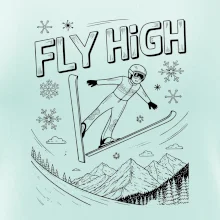 Čiernobiely skokan fly high