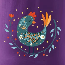 Folklór - sliepky s margarétkami