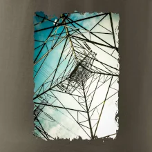 Farebné nebo - stožiare vysokého napätia