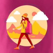 Farebný párový motív na hory