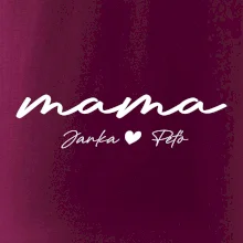 Mama - tričko menami deti písacie