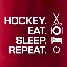 Pozemný hokej eat sleep repeat Pozemný hokej eat sleep repeat