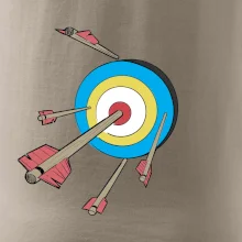 Šípy vo farebnom terči Šípy vo farebnom terči