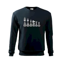 Šachové figúrky v rade - kreslené