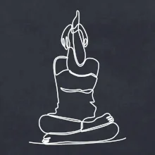 Jóga v sede jedným ťahom