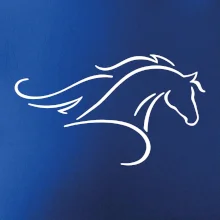 Kôň - bežiaci silueta hlavy