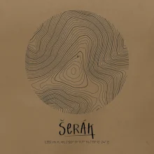 Šerák - vrstevnice v kruhu