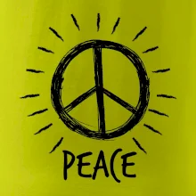 Peace symbol čiernobiely