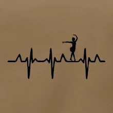 EKG tanečnice salsy