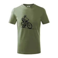 MTB kreslený cyklista MTB kreslený cyklista