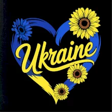 Ukraine - srdce so slnečnicami