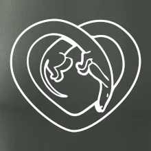 Jazvečík srdca - obrys Jazvečík srdca - obrys