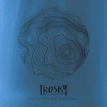 Trosky - vrstevnice v kruhu