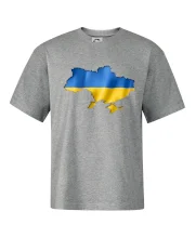 Ukrajina vlajka mapa