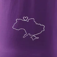 Mapa Ukrajiny - srdce