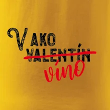V ako Valentín víno