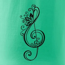 Husľový kľúč kvety