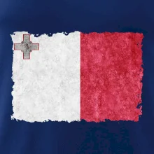 Vlajka Malta ohrýzaná