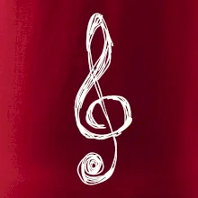 Husľový kľúč kreslený Husľový kľúč kreslený