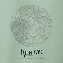 Klínovec - vrstevnice v kruhu