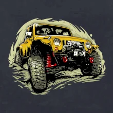 Žltý offroad s navijakom