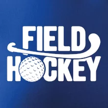 Field hockey loptička a nápis