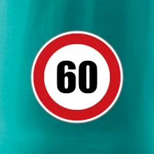 Dopravná značka - obmedzenie rýchlosti 60