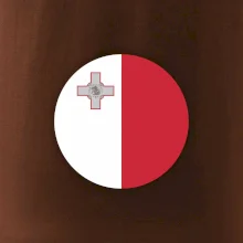 Vlajka Malta okrúhla veľká