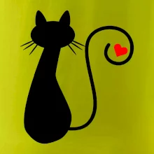 Zamilovaná mačka chvostík