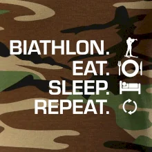 Biathlon Eat Sleep Repeat