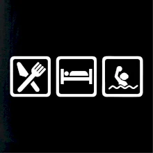 Eat sleep vodné pólo v rade