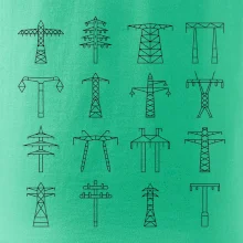 Typy stožiarov vysokého napätia