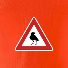 Dopravná značka - Pozor havran Dopravná značka - Pozor havran