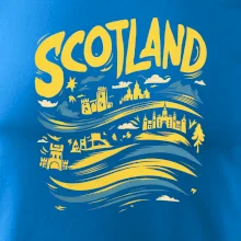 Scotland kreslené vlny